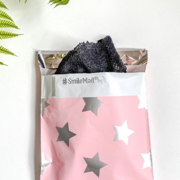 {10} NEW Super cute silver stars poly mailers 6x9” - Picture 3 of 3